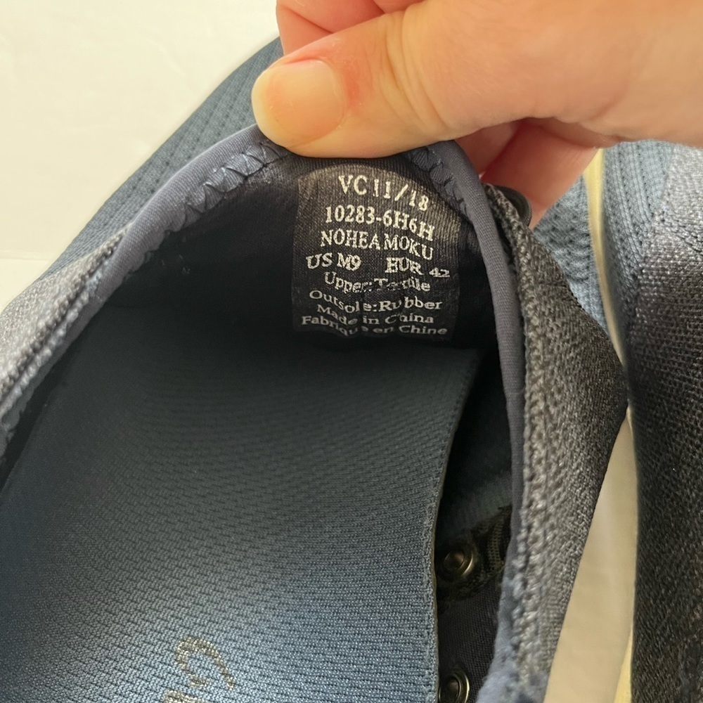 Olukai Nohea Moku Navy Sneakers M 9 No Tie - Picture 8 of 8